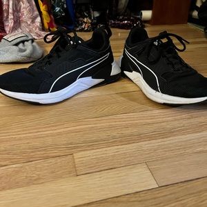 Black & White PUMA Athletic Sneakers